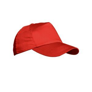 Result Unisex Plain Baseball Cap / Red